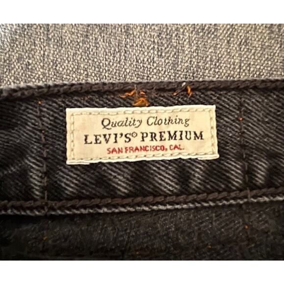 Levis Jeans Womens 26x30 Black 501 Button Fly Denim Pants Western 90s - Picture 5 of 7